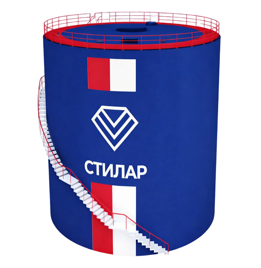 Цельносварной резервуар РВС для мазута 150 м³ от завода-производителя