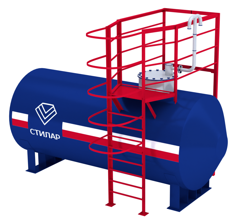Горизонтальный резервуар РГСН для мазута 75 м³ от завода-производителя